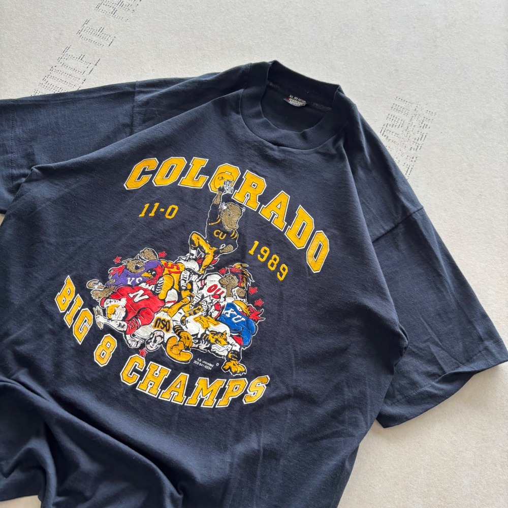 Vintage 80s CU Colorado Big 8 Champs T-shirt‎